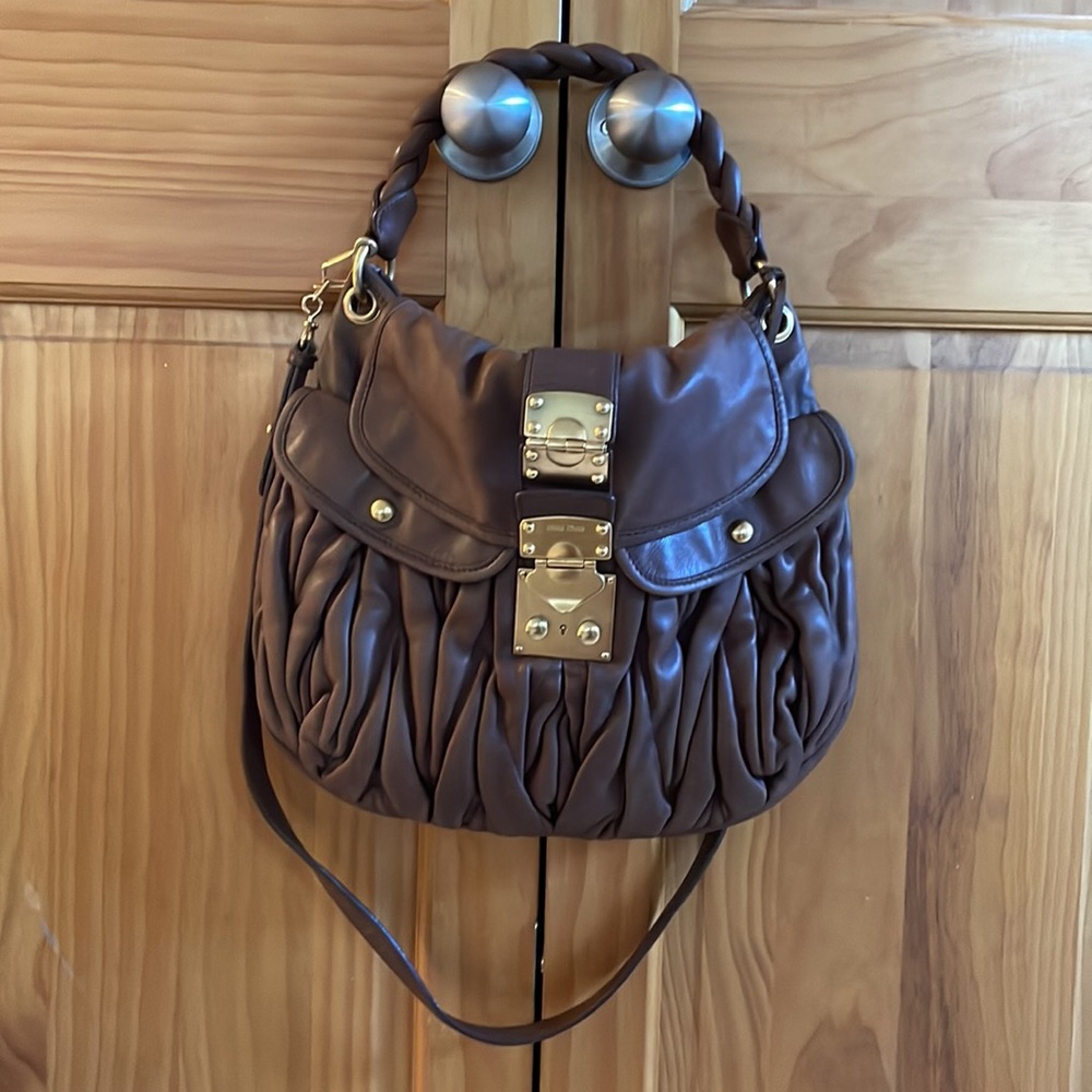 MIU MIU Leather Crossbody Bag